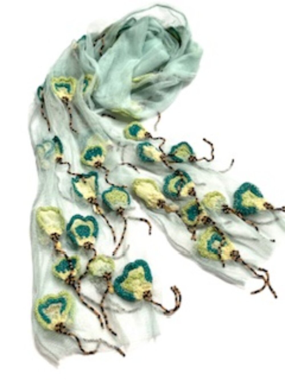 Georgina Von Etzdorf Embellished Mesh scarf - Picture 2 of 9